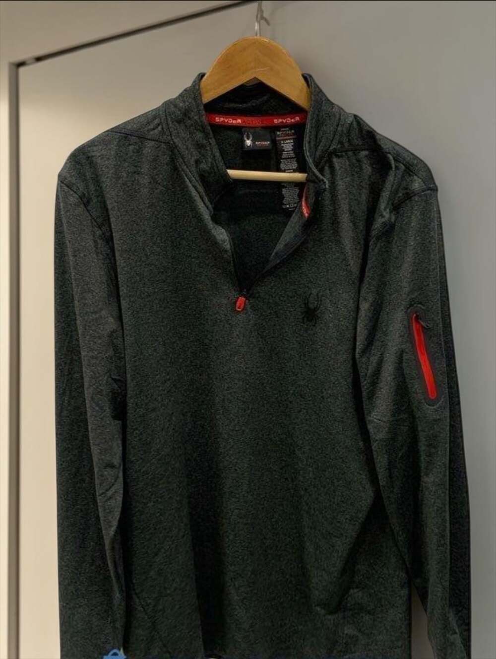 Spyder Active Quarter Zip Pullover X-Large Gray Performance Shirt